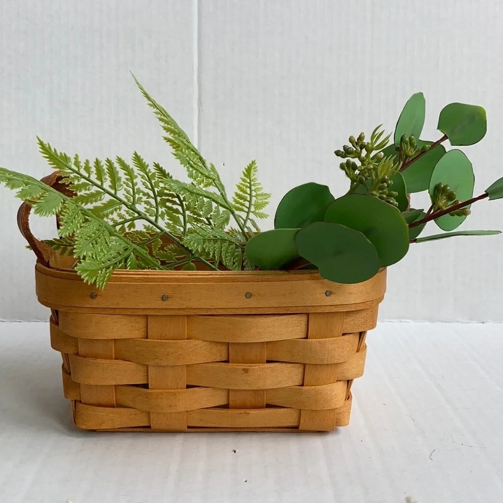 Vintage Longaberger small rectangular basket liner